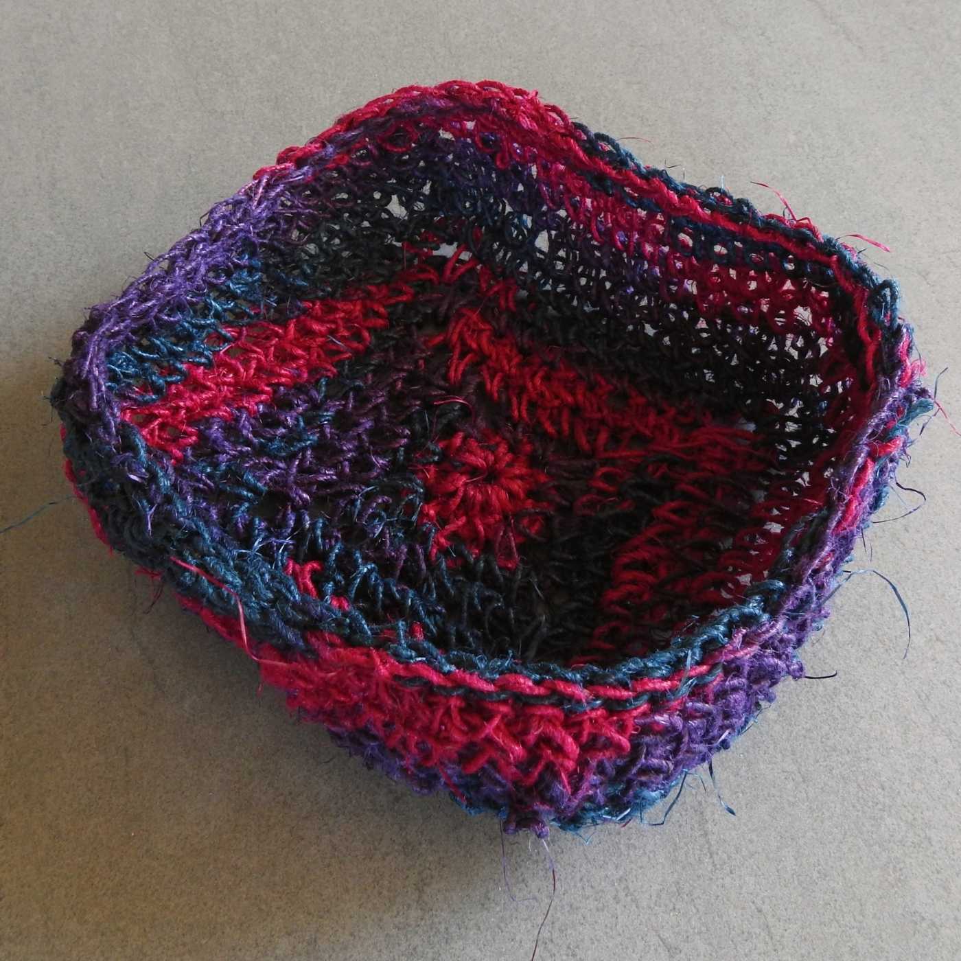 Crochet Square Basket