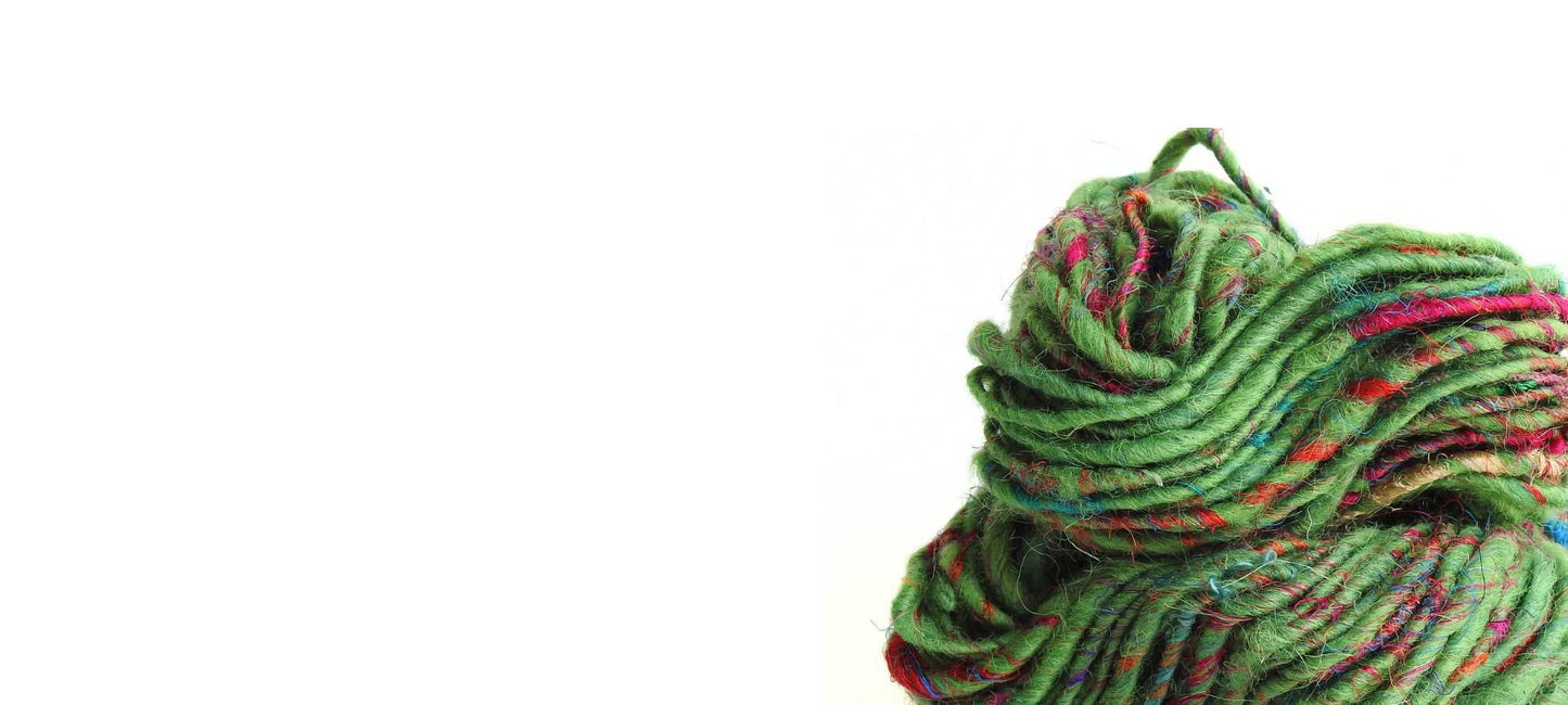 Eco friendly yarns and fibres for your next crafting project.