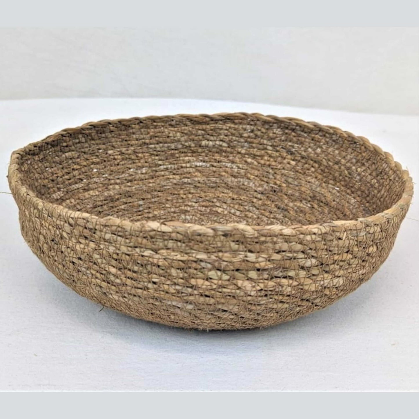 Coiled bowl crafted with Hogla Cord.