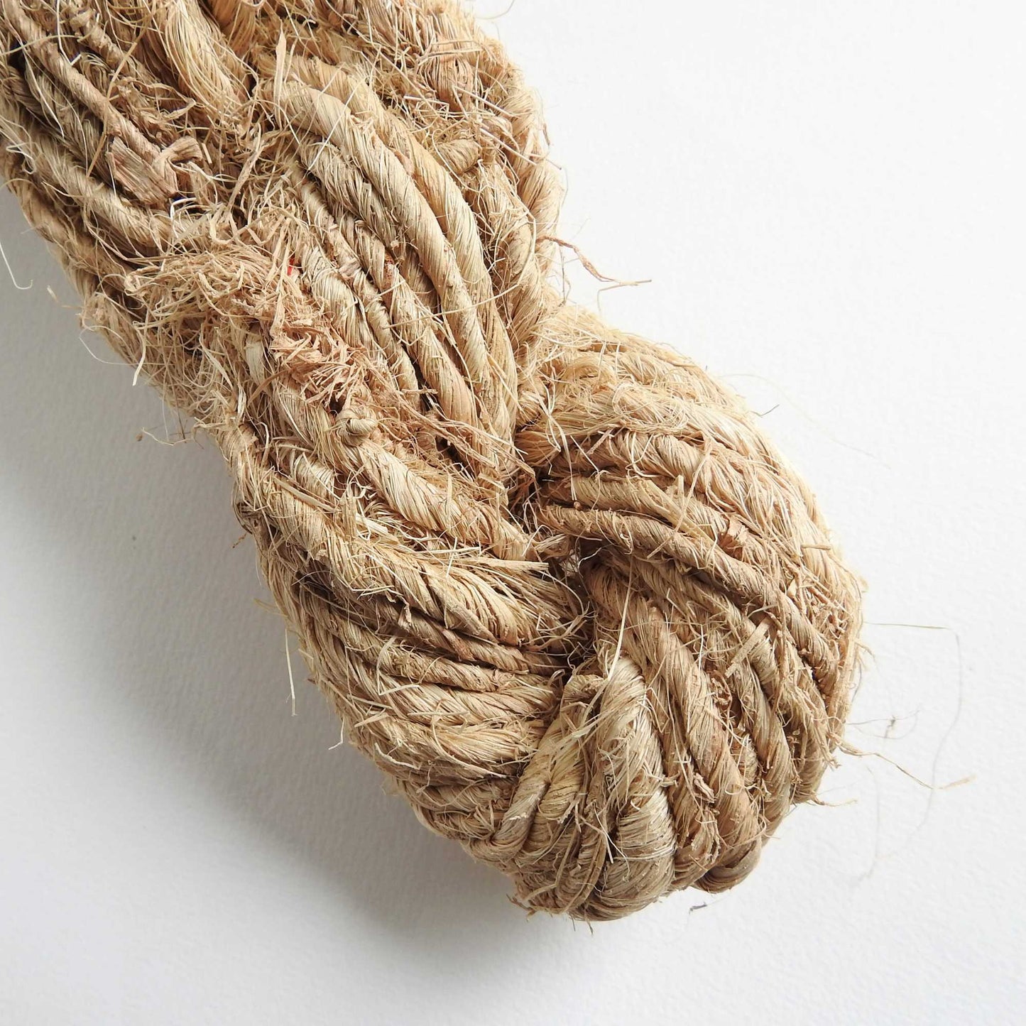 
                  
                    a skein of natural and unprocessed banana yarn. Raw Banana yarn which is handspun and great for baskets, weaving, mats
                  
                