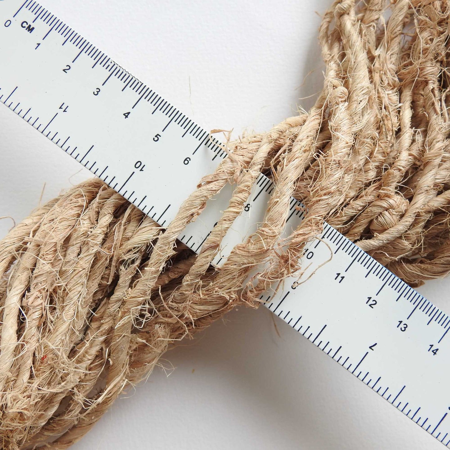 
                  
                    a skein of natural and unprocessed banana yarn. Raw Banana yarn which is handspun and great for baskets, weaving, mats
                  
                
