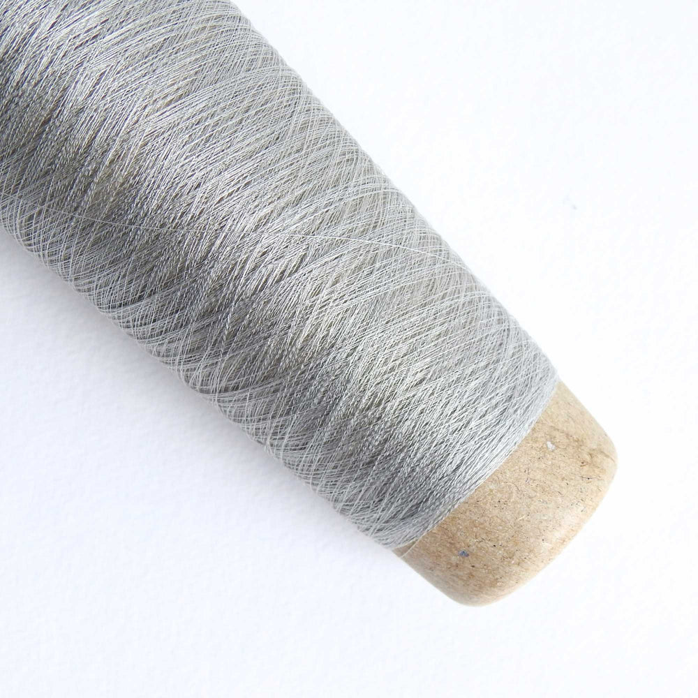 Stainless Steel Raw Silk Wrapped Yarn | Knit Weave Crochet