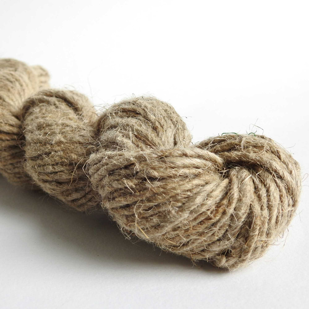 
                      
                        Skein of natural, unpolished Linen yarn. Thick 3mm. Natural rustic texture.  Use for macrame, weaving, baskets, bags, hats, mats.
                      
                    