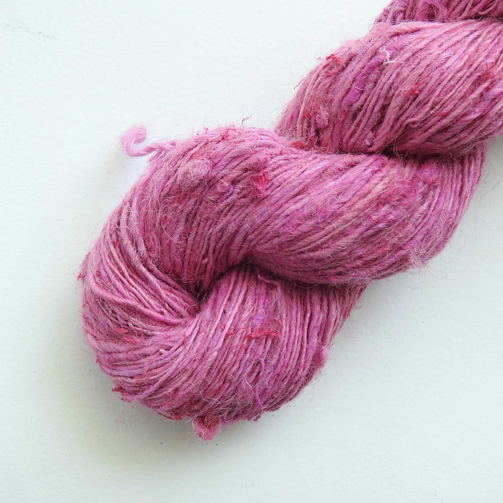
                  
                    A skein of Nettle yarn in Azalea. Nettle is a highly sustainable and eco friendly crop. ORA Fabulous Fibres Nettle yarn is hand spun with a beautiful thick and thin texture giving it a rustic finish. Nettle yarn is available in a range of colours.
                  
                