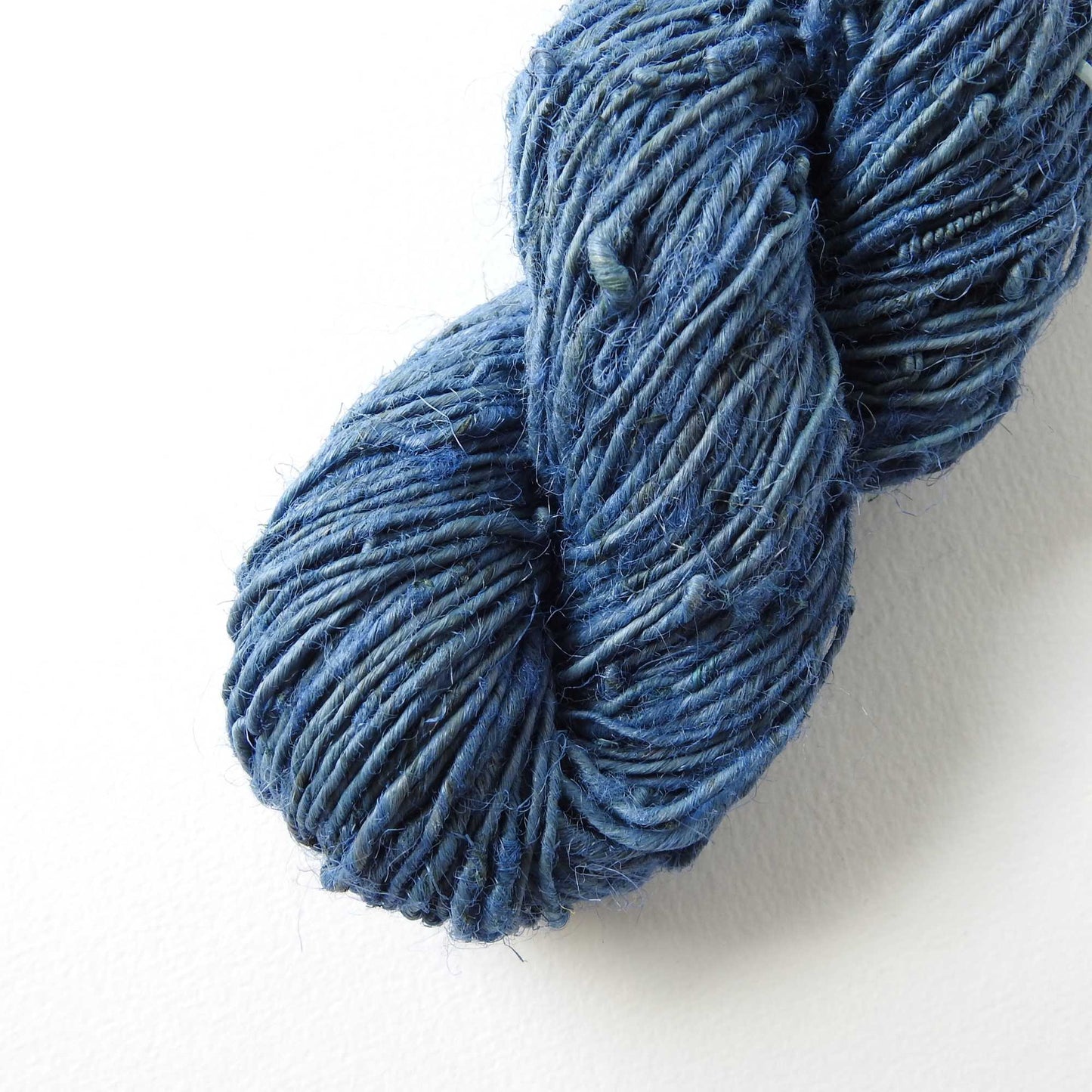 
                  
                    A skein of Nettle yarn in Denim. Nettle is a highly sustainable and eco friendly crop. ORA Fabulous Fibres Nettle yarn is hand spun with a beautiful thick and thin texture giving it a rustic finish. Nettle yarn is available in a range of colours.
                  
                