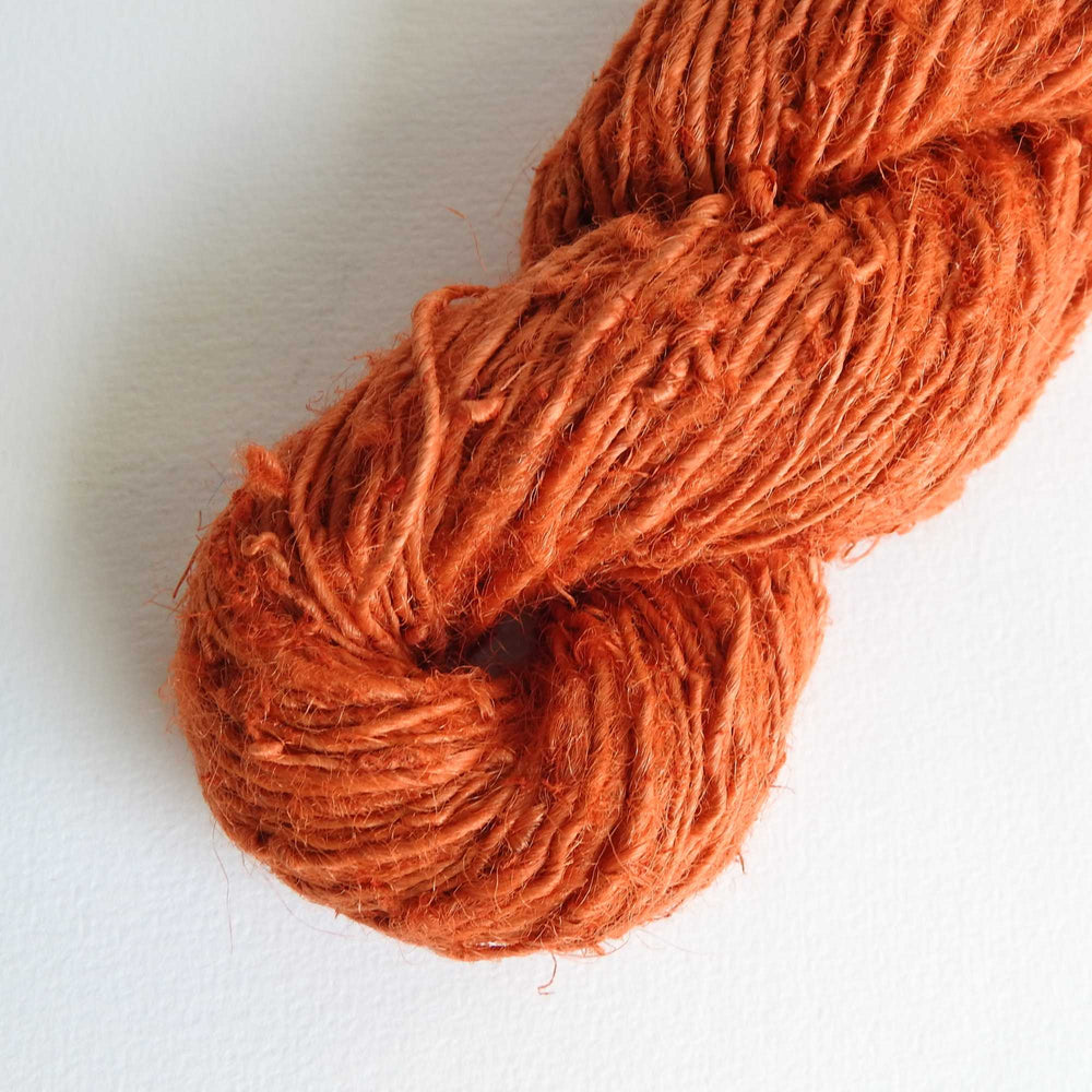 
                  
                    A skein of Nettle yarn in Ginger. Nettle is a highly sustainable and eco friendly crop. ORA Fabulous Fibres Nettle yarn is hand spun with a beautiful thick and thin texture giving it a rustic finish. Nettle yarn is available in a range of colours.
                  
                