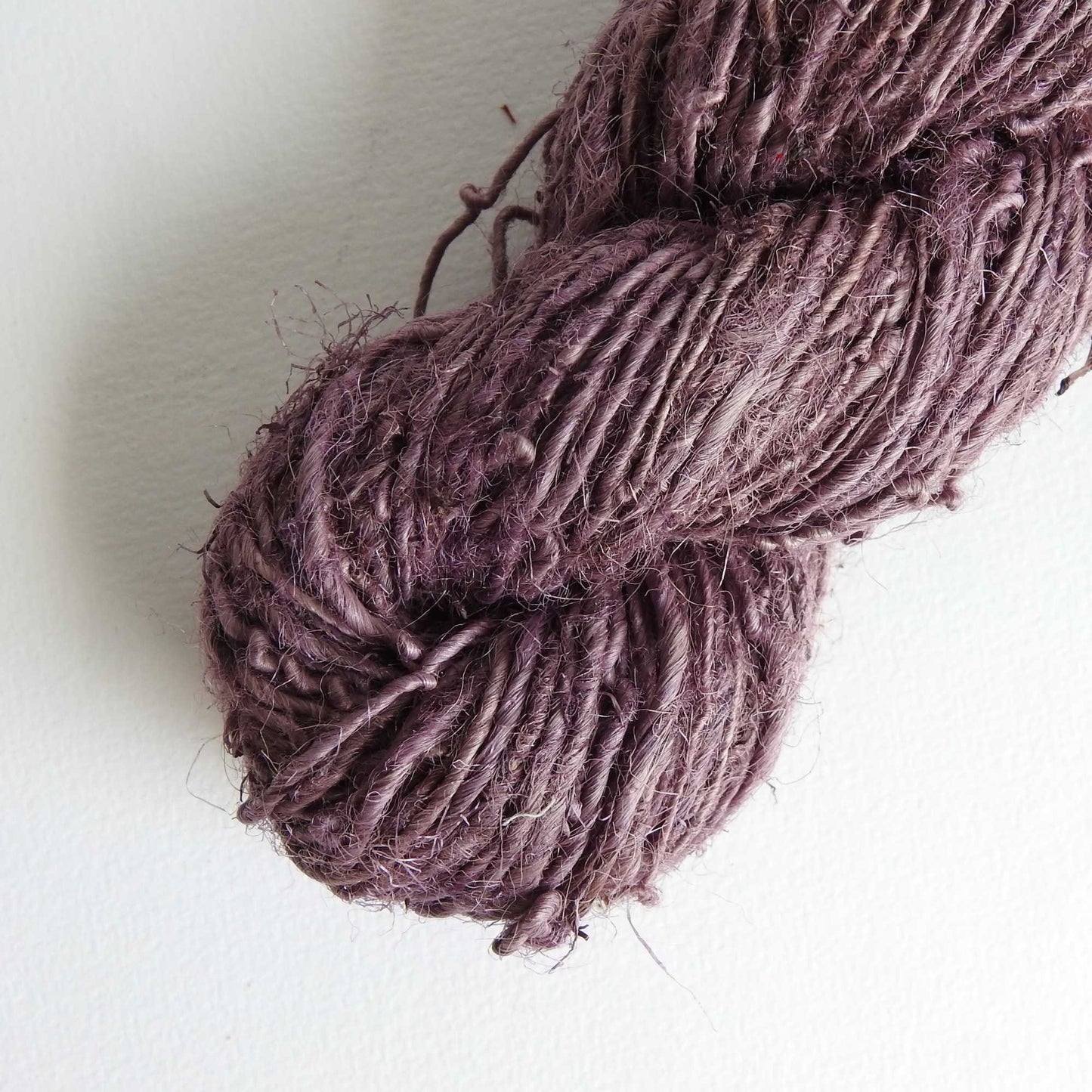 
                  
                    A skein of Nettle yarn in Grape. Nettle is a highly sustainable and eco friendly crop. ORA Fabulous Fibres Nettle yarn is hand spun with a beautiful thick and thin texture giving it a rustic finish. Nettle yarn is available in a range of colours.
                  
                