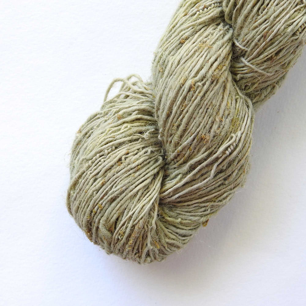 
                  
                    A skein of Nettle yarn in Khaki. Nettle is a highly sustainable and eco friendly crop. ORA Fabulous Fibres Nettle yarn is hand spun with a beautiful thick and thin texture giving it a rustic finish. Nettle yarn is available in a range of colours.
                  
                
