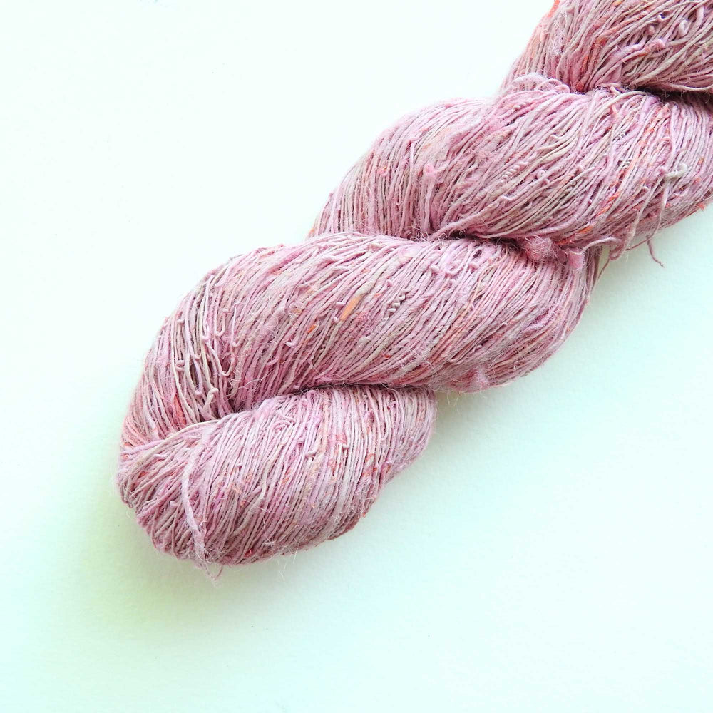 
                      
                        A skein of Nettle yarn in Carnation. Nettle is a highly sustainable and eco friendly crop. ORA Fabulous Fibres Nettle yarn is hand spun with a beautiful thick and thin texture giving it a rustic finish. Nettle yarn is available in a range of colours.
                      
                    