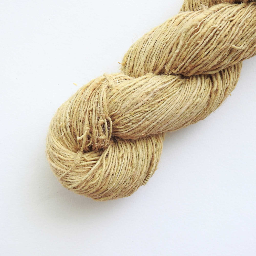 
                      
                        A skein of Nettle yarn in Dandelion. Nettle is a highly sustainable and eco friendly crop. ORA Fabulous Fibres Nettle yarn is hand spun with a beautiful thick and thin texture giving it a rustic finish. Nettle yarn is available in a range of colours.
                      
                    