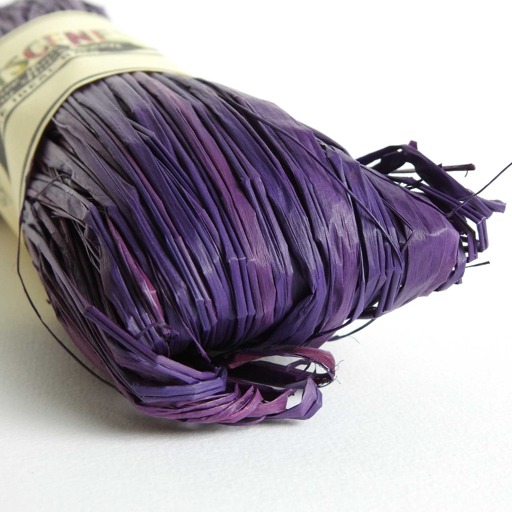 
                      
                        Raffia yarn in purple. Raffia yarn for crochet, weaving, craft. Natural fair trade rafia. Brilliant colours. Eco-friendly Nutscene raffia 
                      
                    