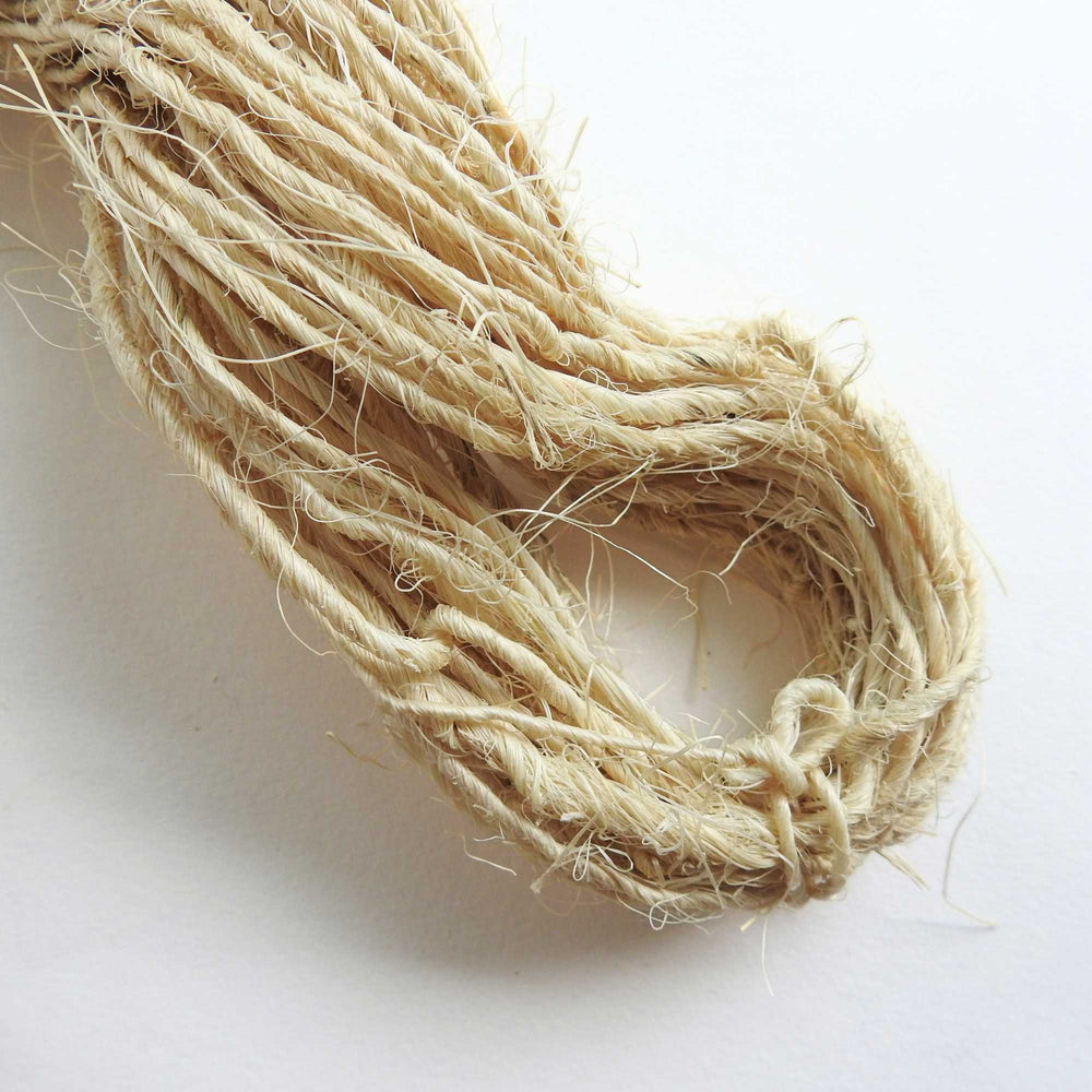 
                      
                        skein of natural pineapple fibre. rustic texture. ideal for baskets, mats, bags, weaving. available in natural and light tones
                      
                    