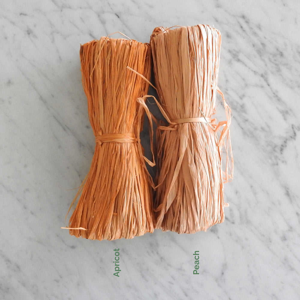 
                      
                        skeins of raffia in beautiful colours. a natural raffia dyed wiht azo free dyes. perfect for weaving, crafts, knitting weaving etc. natural raffia grown in madagascar
                      
                    