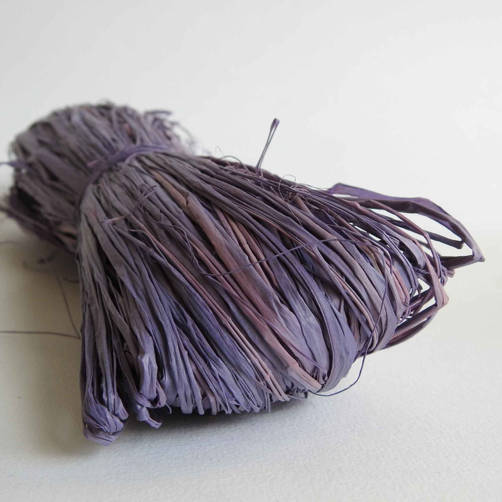 
                  
                    Raffia yarn in LAVENDER. Raffia yarn for crochet, weaving, craft. Natural fair trade rafia. Brilliant colours. Eco-friendly Nutscene raffia 
                  
                