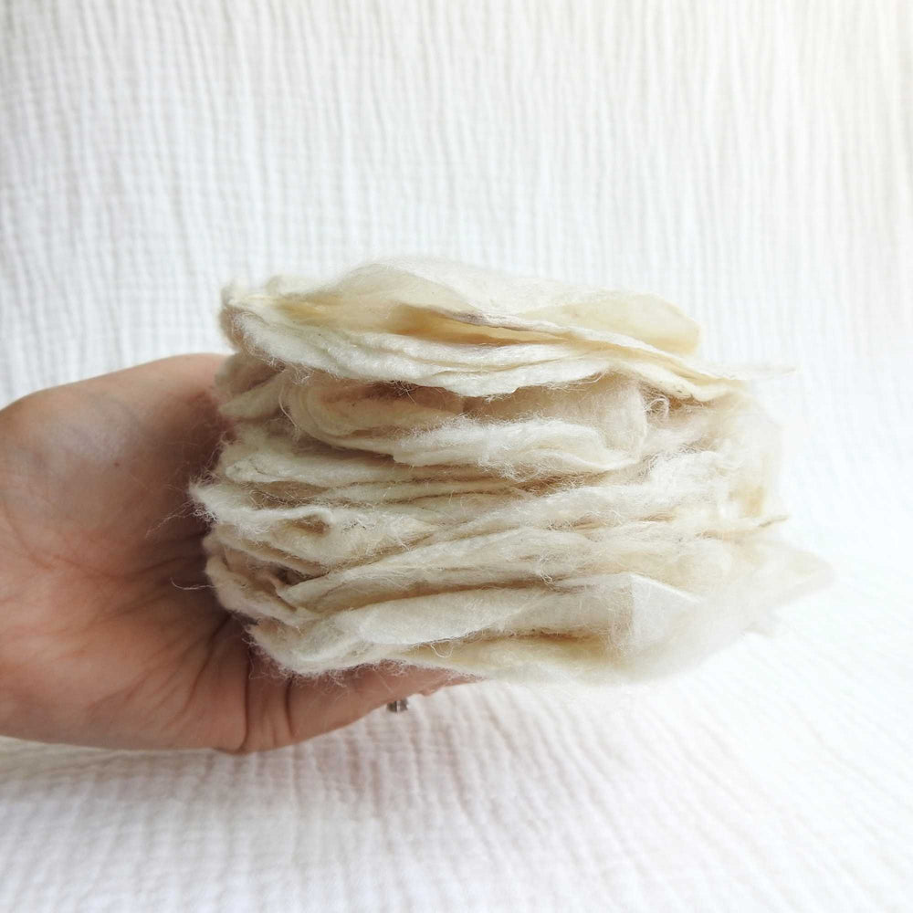 
                      
                        Eri Silk Cakes | Felting Textiles Stitching Dyeing | Cruelty Free
                      
                    