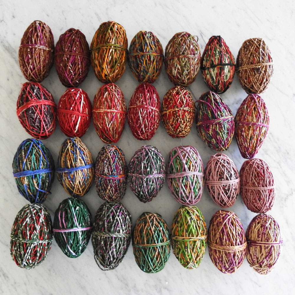 Balls of fair trade recycled cotton cord. Soft Cotton cord for bracelets, necklace, jewelry, bags, baskets, piping, sewing, textiles, walll hangings. Soft cotton rope. Handmade cord from upcycled cotton saris. 