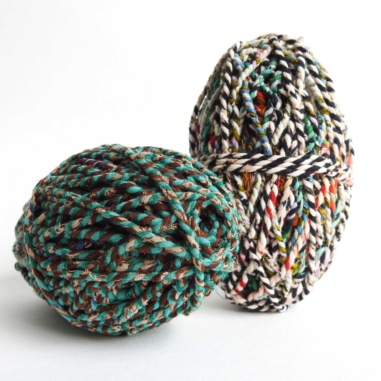 
                  
                    large ball of upcycled sari cord for craft, weaving, knitting, crochet. assorted colorful cotton cord. eco friendly
                  
                