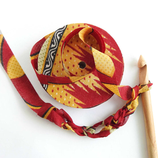Fair Trade Upcycled Cotton Sari Ribbon – ORA Fabulous Fibres
