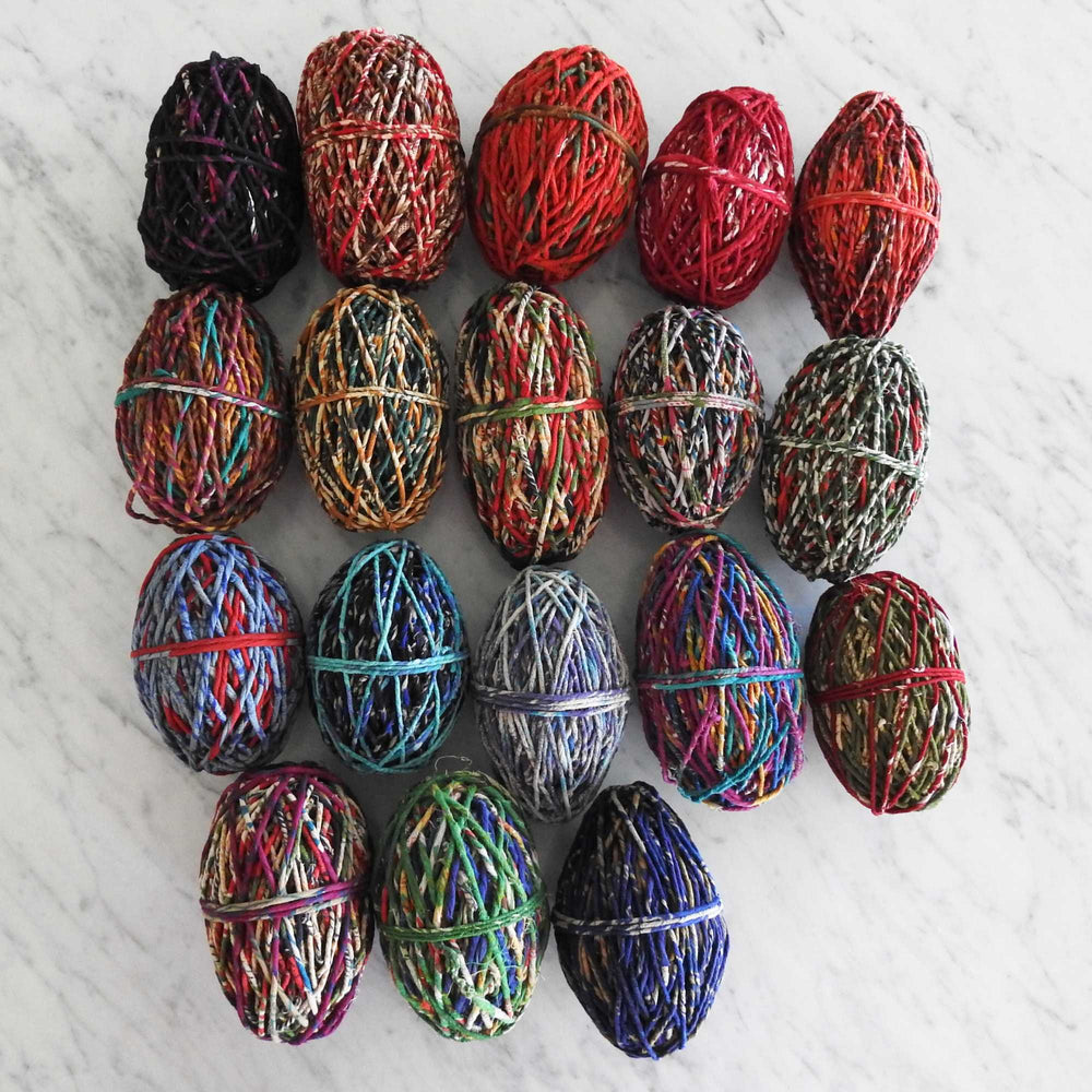 Balls of fair trade recycled cotton cord. Soft Cotton cord for bracelets, necklace, jewelry, bags, baskets, piping, sewing, textiles, walll hangings. Soft cotton rope. Handmade cord from upcycled cotton saris. 