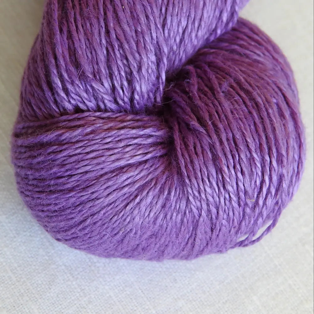 
                  
                    skein of linen yarn in purple. Linen yarn for knitting, weaving, crochet. Natural vegan yarn for summer, baby, socks.
                  
                