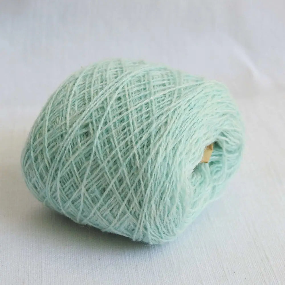 
                  
                    Ball of Cashmere yarn in Sage. Soft yarn for baby blanket. Cashmere yarn for knitting, crochet, weaving. Luxury 100% cashmere yarn. Habu Textiles pure cashmere. Lace weight yarn
                  
                