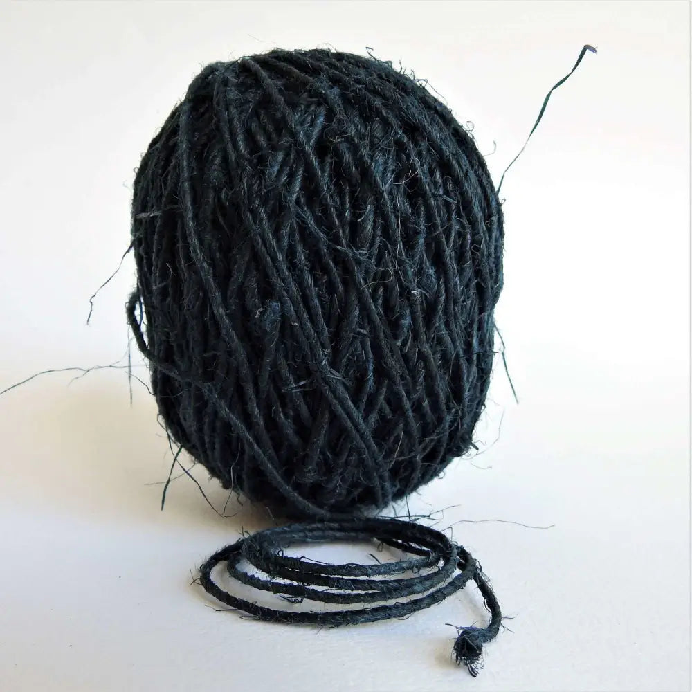 
                  
                    Ball of Fairtrade Hemp Twine in Dark Blue. Sustainable ecofriendly Hemp for jewelry, bracelets, necklaces, macrame, weaving, knitting, crochet.  Australia stockist
                  
                