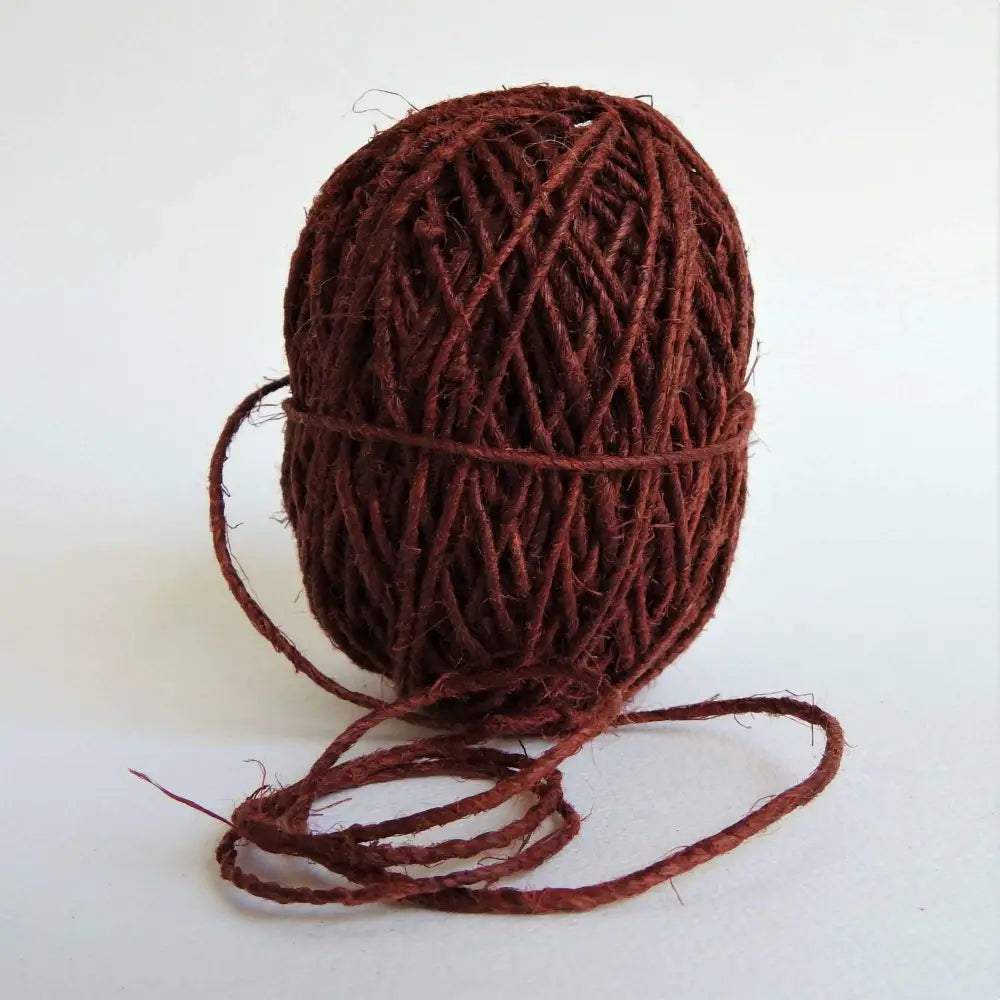 
                  
                    Ball of Fairtrade Hemp Twine in Brown. Sustainable ecofriendly Hemp for jewelry, bracelets, necklaces, macrame, weaving, knitting, crochet.  Australia stockist
                  
                