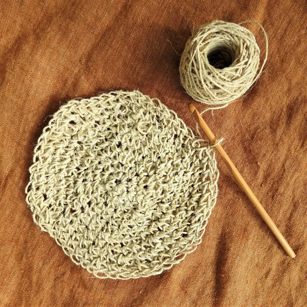 
                  
                    Crochet with Fairtrade Hemp Twine in Natural. Sustainable ecofriendly Hemp for jewelry, bracelets, necklaces, macrame, weaving, knitting, crochet.  Australia stockist
                  
                