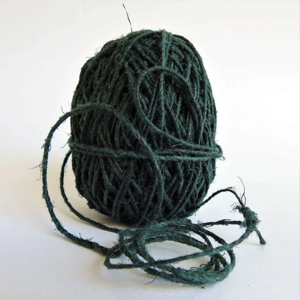 
                  
                    Ball of Fairtrade Hemp Twine in Dark Green. Sustainable ecofriendly Hemp for jewelry, bracelets, necklaces, macrame, weaving, knitting, crochet.  Australia stockist
                  
                