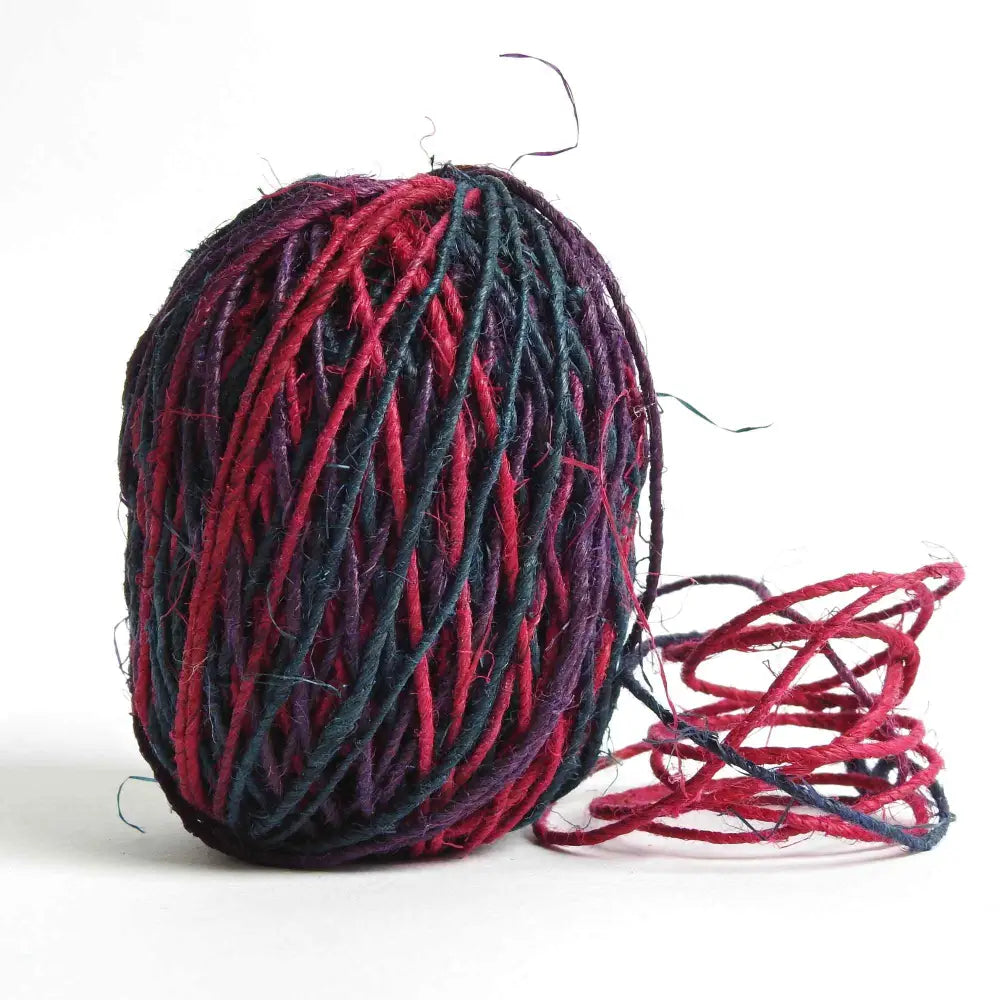 
                  
                    Ball of Fairtrade Hemp Yarn in Jewel. Eco friendly and natural for bracelets, macrame, weaving, bags. Natural hemp yarn
                  
                