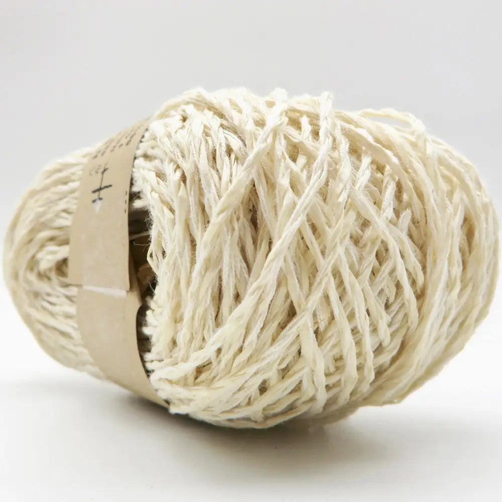 
                  
                    Balls of Habu Linen Cotton Paper Yarn  in Off White. Use for weaving, knitting and crochet. Create garments, hats, bags, baby clothes. Natural vegan yarn. Use for warp yarn when weaving. Habu yarn A-188
                  
                