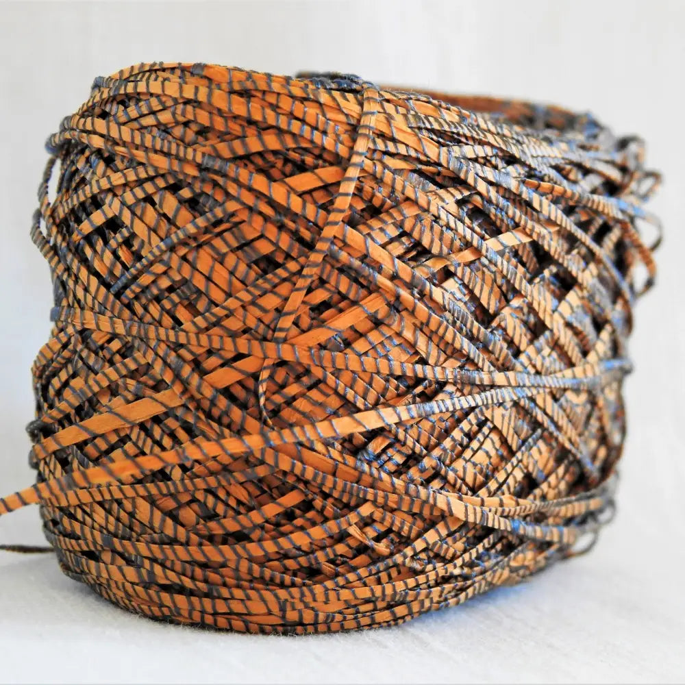 
                  
                    Ball of Habu Textiles paper yarn in orange. Silk wrapped paper yarn for weaving, crochet, knitting. Create jewellery, clothiing. textile art. Habu linen paper yarn. Habu Textiles Silk Wrapped Paper Yarn N-94
                  
                