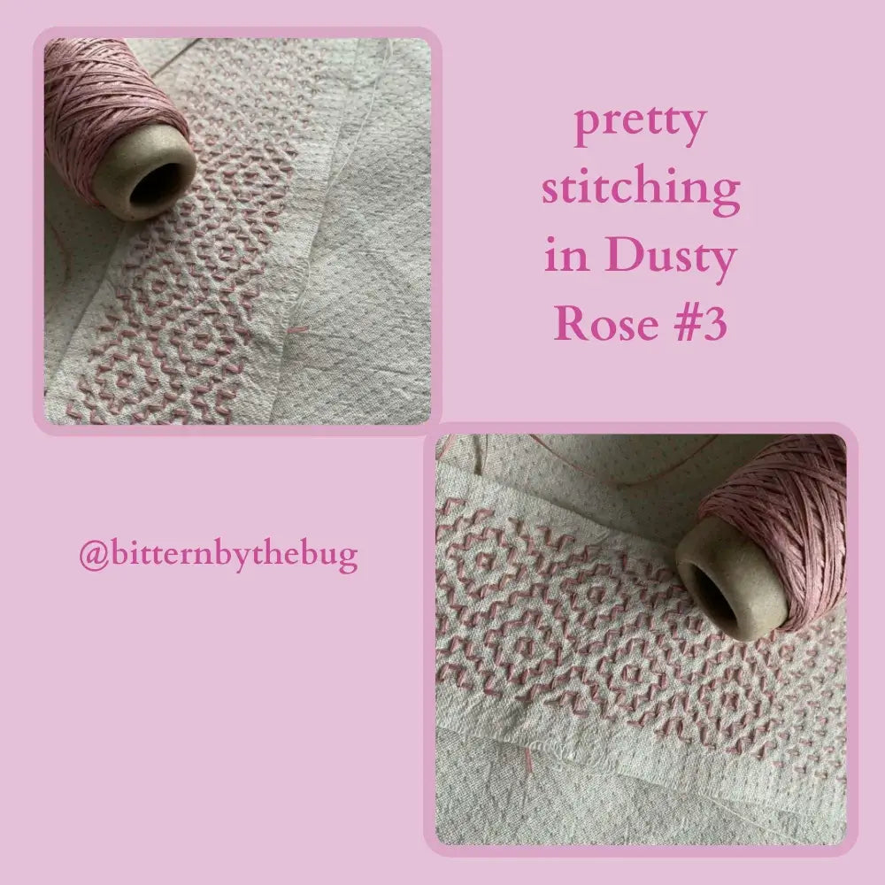 
                  
                    Stitching with Habu Textiles Cotton Gima in Dusty Rose #3 by @bitternbythebug
                  
                