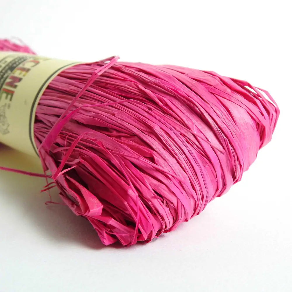 
                  
                    Raffia yarn in fuschia. Raffia yarn for crochet, weaving, craft. Natural fair trade rafia. Brilliant colours. Eco-friendly Nutscene raffia 
                  
                