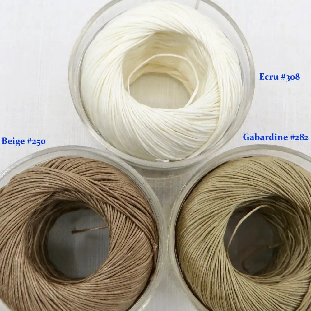 
                  
                    Waxed Linen for book binding, leather work, beading, jewellery, pearl stringing, embroidery and crafts. Maison Sajou Waxed Linen Thread
                  
                