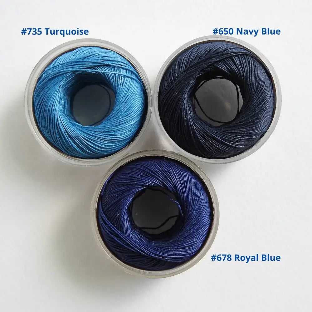 Royal Blue Linen Thread